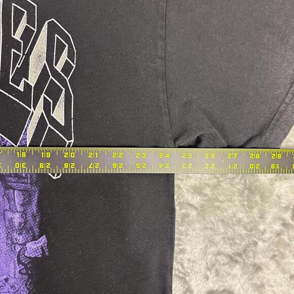 Darc Sport Wolves Grim Reaper Graphic T-shirt  Oversized Black purple Mens XL - Picture 6 of 7